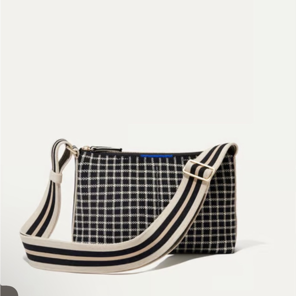 Stylish Black and White Checkered Women's Bag